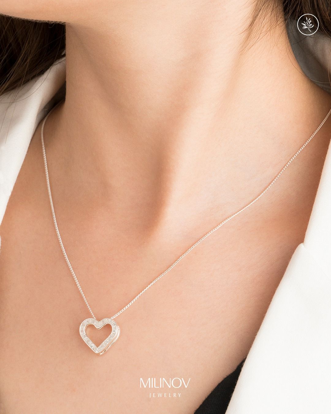 Collar de corazón Milinov Jewelry